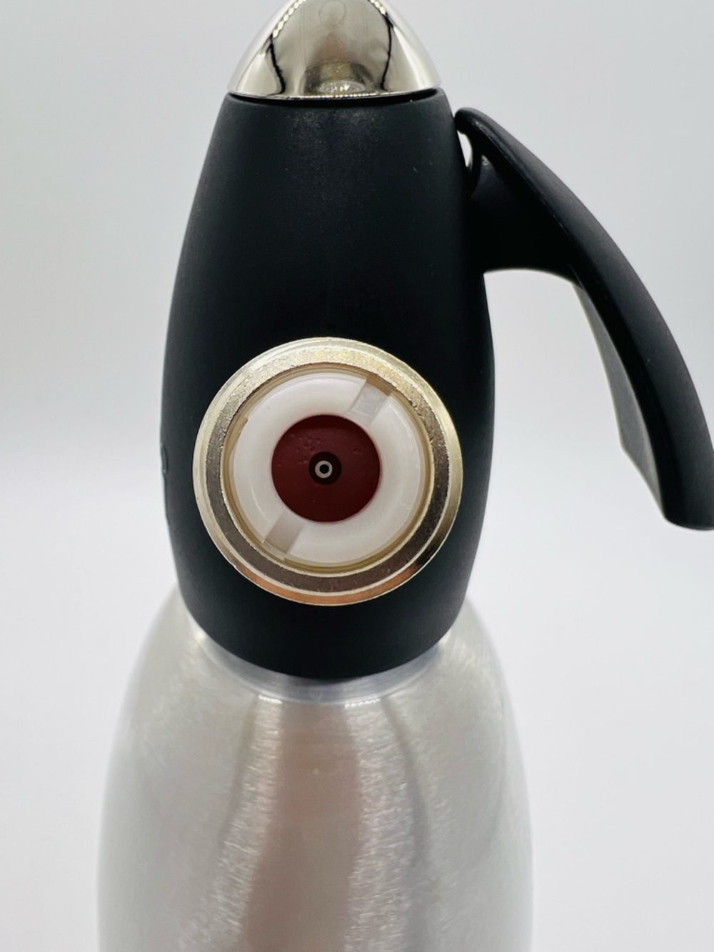 iSi Soda Siphon 1 Liter Brushed Nickel with Black Top - Picture 12 of 15